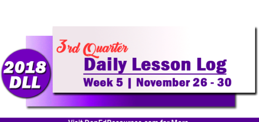 Week 5 Daily Lesson Log