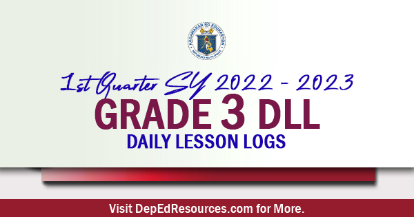 Daily Lesson Log Grade 3 Deped Resources 1260