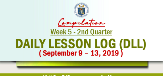 week 5 2nd quarter daily lesson log