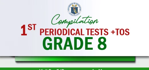 ready made grade 8 1st periodical tests