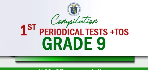 ready made grade 9 1st periodical tests