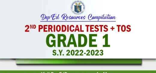 ready made Grade 1 2nd periodical tests