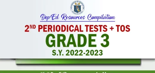 ready made Grade 3 2nd periodical tests