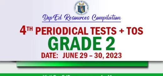 Grade 2 4th Quarter Periodical Tests SY 2022 2023
