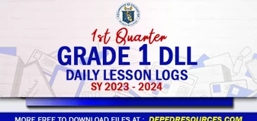 ready made Grade 1 DLL Quarter 1