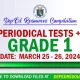 ready made Grade 1 3rd periodical tests
