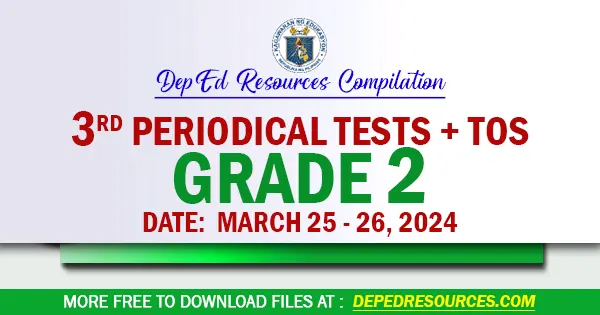 ready made Grade 2 3rd periodical tests