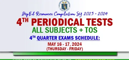 4th Quarter Periodical Tests SY 2023 2024