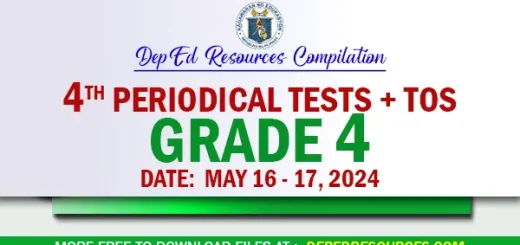 Grade 4 4th Quarter Periodical Tests SY 2023 2024