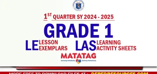 Q1 Grade 1 matatag LE LAS