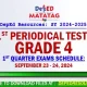 Grade 4 Matatag 1st Quarter Periodical Tests SY 2024 2025