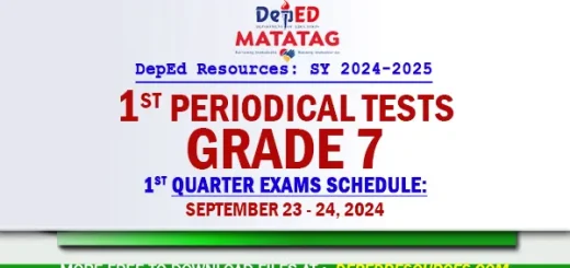 Grade 7 Matatag 1st Quarter Periodical Tests SY 2024 2025