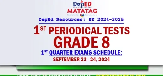 Grade 8 Matatag 1st Quarter Periodical Tests SY 2024 2025