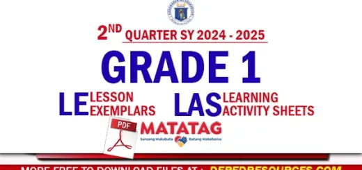 Quarter 2 Grade 1 matatag LE LAS