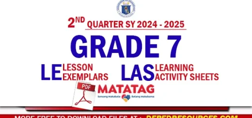 Quarter 2 Grade 7 matatag LE LAS