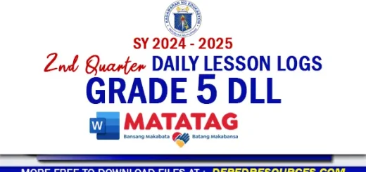 Grade 5 DLL Quarter 1 week 1 2 3 4 5 6 7 8