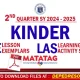 Quarter 2 kinder matatag LE LAS