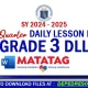 Grade 3 DLL Quarter 3 week 1 2 3 4 5 6 7 8