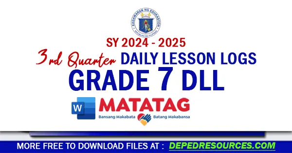 Grade 7 DLL Quarter 3 week 1 2 3 4 5 6 7 8