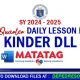 Kinder DLL Quarter 3 week 1 2 3 4 5 6 7 8