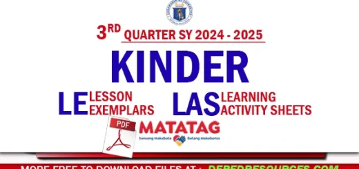 Quarter 3 kinder matatag LE LAS