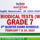 Grade 7 Matatag 3rd Quarter Periodical Tests SY 2024 2025